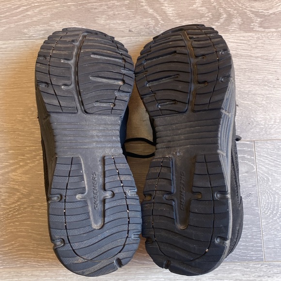 Skechers Shoes Mens 12 Wide Fit Dual Lite Athletic Low Sneakers Black - Picture 6 of 12